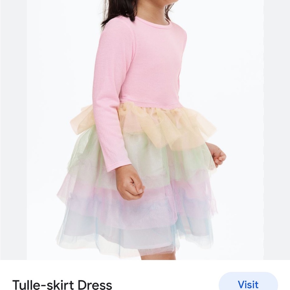 Pastel girls, long sleeve dress